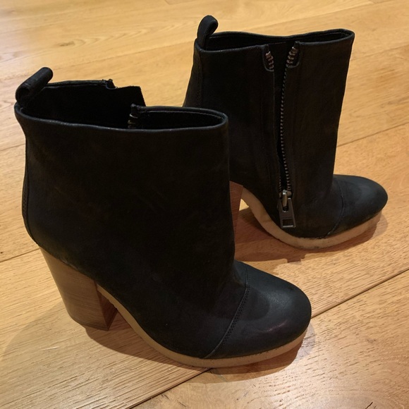 AllSaints Nubuck Contrast Platform Boot - Picture 2 of 6